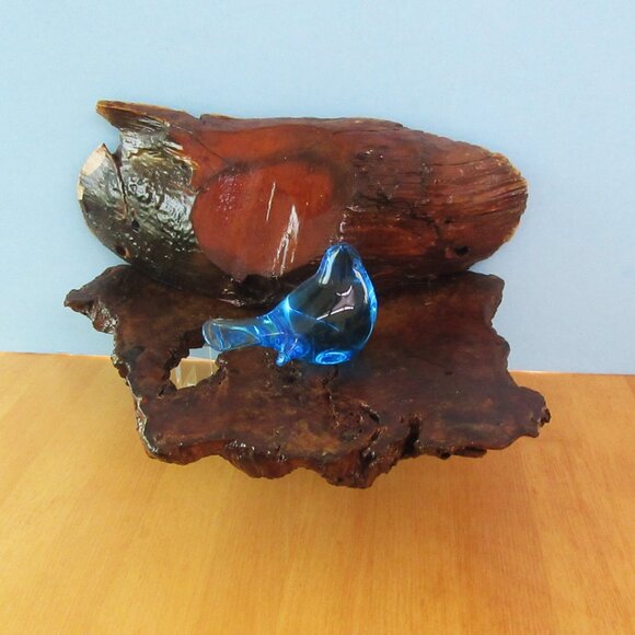 Vintage cypress wood handmade shelf - wall or tabletop - rustic, beach house - Picture 3 of 16